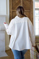 All A Dream Shacket In Ivory (Online Exclusive) - Uptown Boutique Ramona