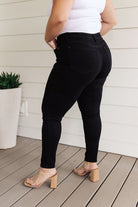 Audrey High Rise Control Top Classic Skinny Jeans in Black (Online Exclusive) - Uptown Boutique Ramona