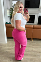 Barbara High Rise Garment Dyed 90's Straight Jeans (Online Exclusive) - Uptown Boutique Ramona
