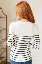Be Still V - Neck Striped Sweater (Online Exclusive) - Uptown Boutique Ramona
