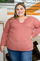 Behind The Scenes Waffle Knit Top (Online Exclusive) - Uptown Boutique Ramona