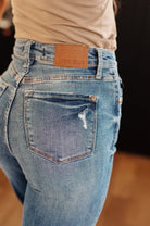Bree High Rise Control Top Distressed Straight Jeans (Online Exclusive) - Uptown Boutique Ramona