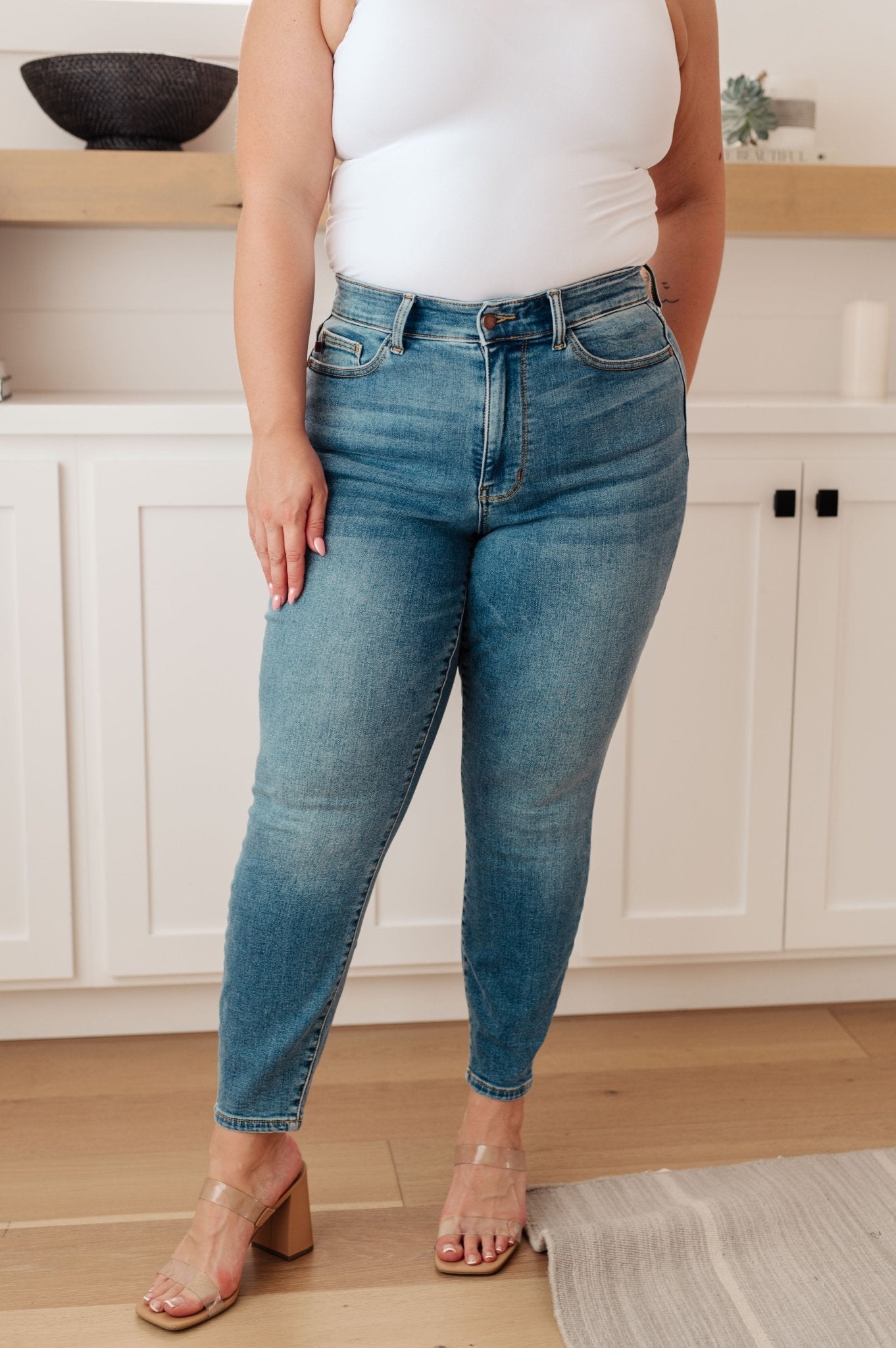 Bryant High Rise Thermal Skinny Jean (Online Exclusive) - Uptown Boutique Ramona