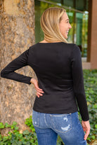 Can You Believe It Basic Long Sleeve Top In Black (Online Exclusive) - Uptown Boutique Ramona