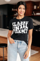 Classy Until Kickoff Tee (Online Exclusive) - Uptown Boutique Ramona