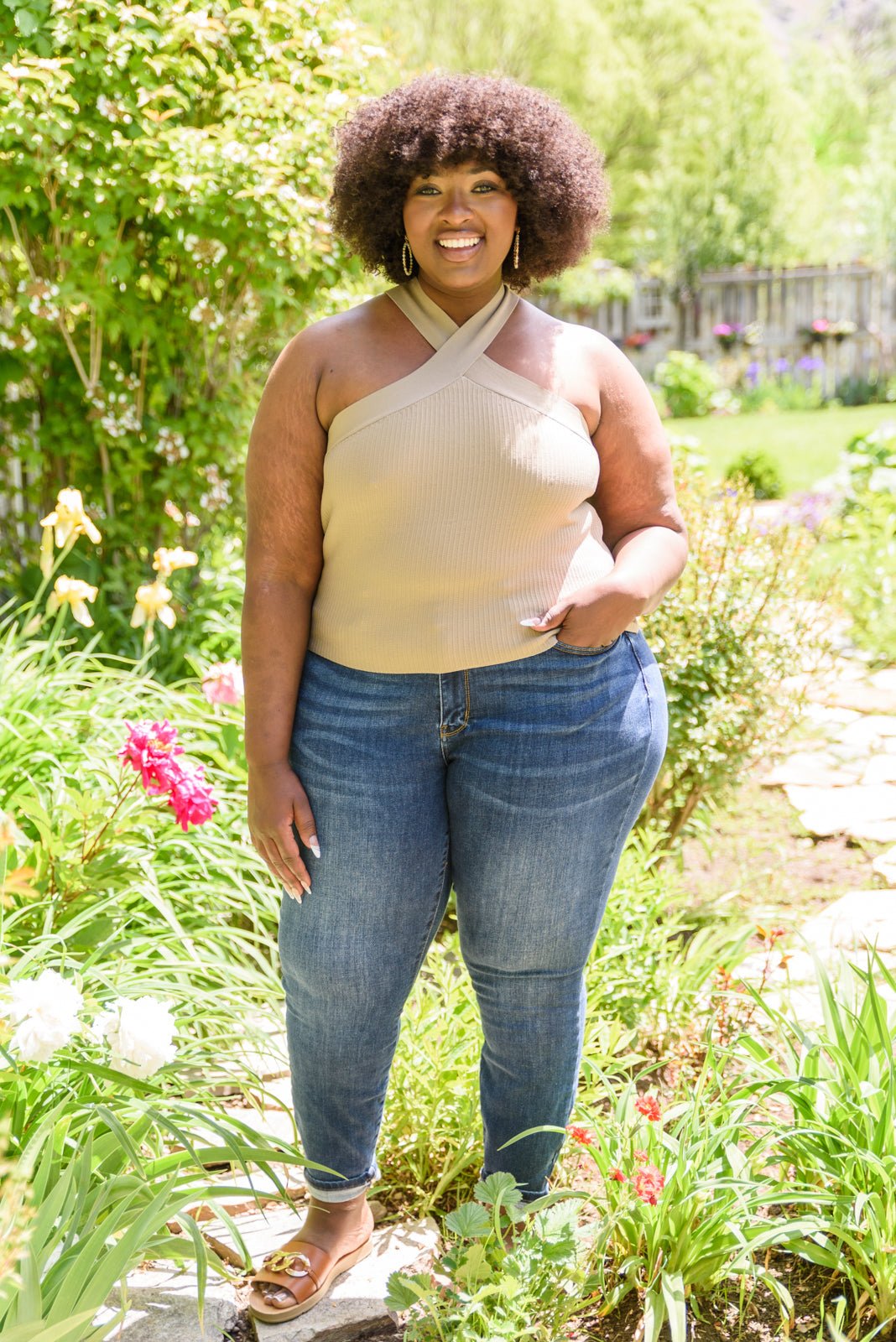 Crossways Halter Top (Online Exclusive) - Uptown Boutique Ramona