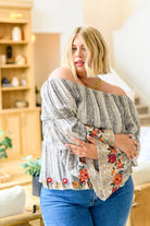 Don't Tempt Me Embroidered Blouse (Online Exclusive) - Uptown Boutique Ramona