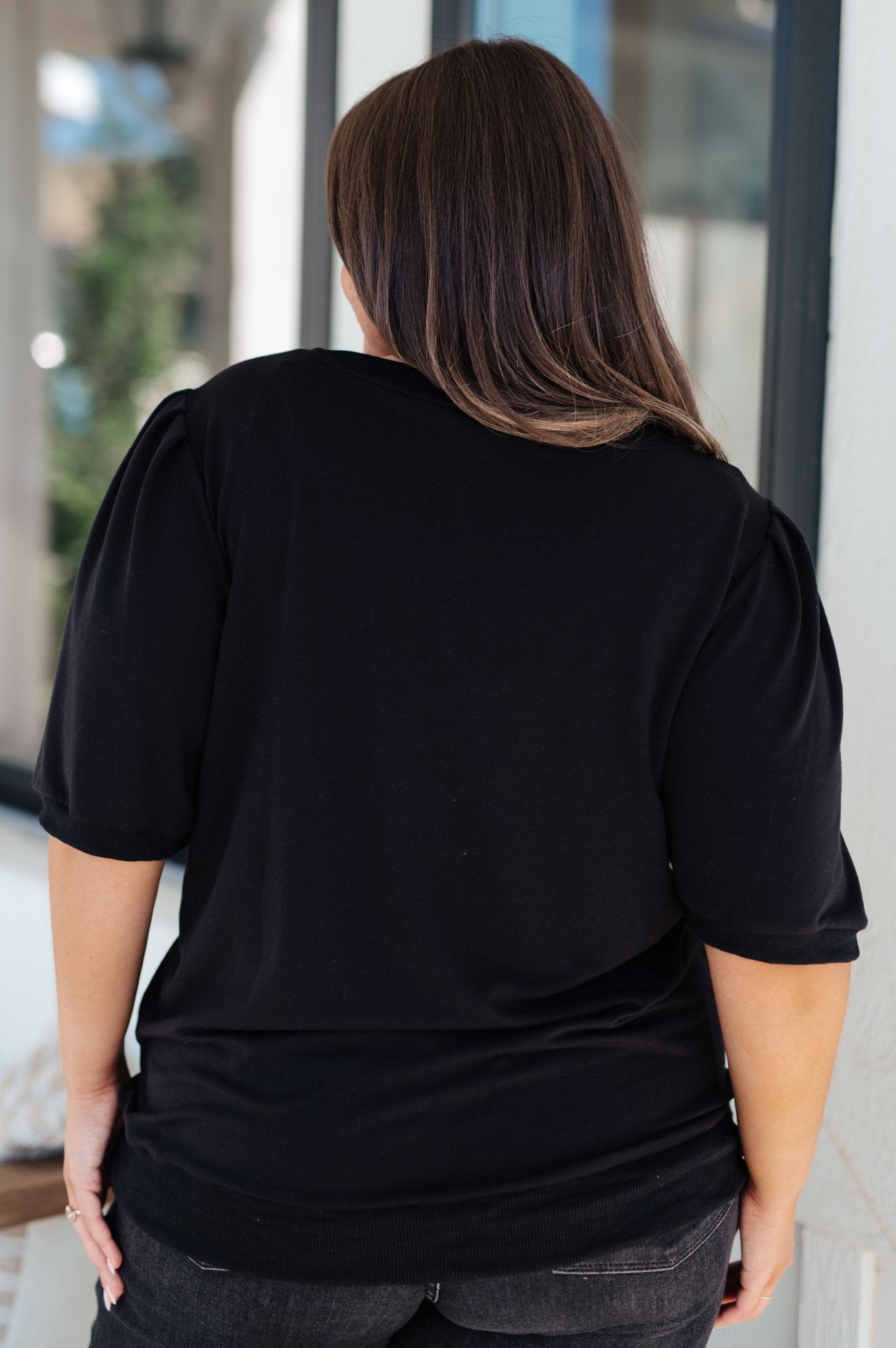 Evidently Different Puff Sleeve Top (Online Exclusive) - Uptown Boutique Ramona