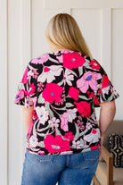 Floral First Ruffle Sleeve Top (Online Exclusive) - Uptown Boutique Ramona