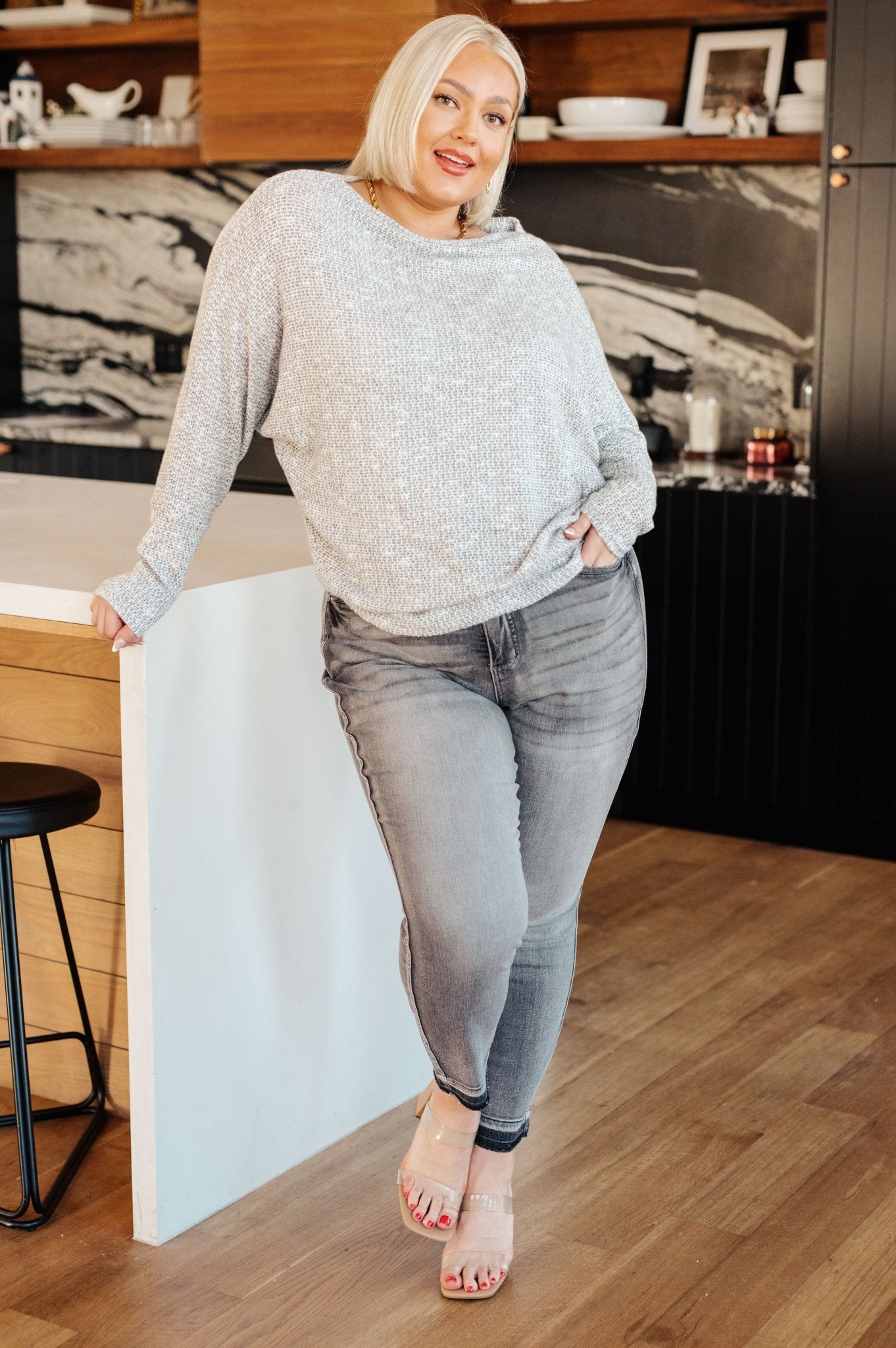 Foggy Idea Boatneck Top (Online Exclusive) - Uptown Boutique Ramona