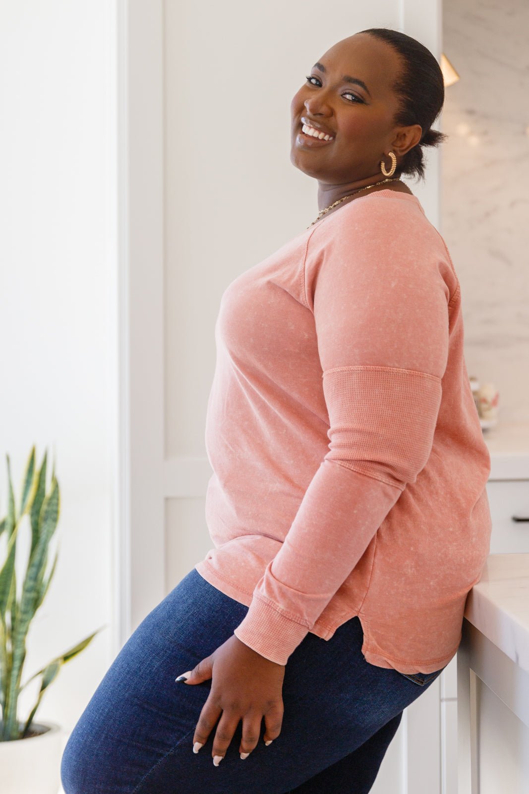 Fun Beginnings Raglan Top In Dusty Mauve (Online Exclusive) - Uptown Boutique Ramona