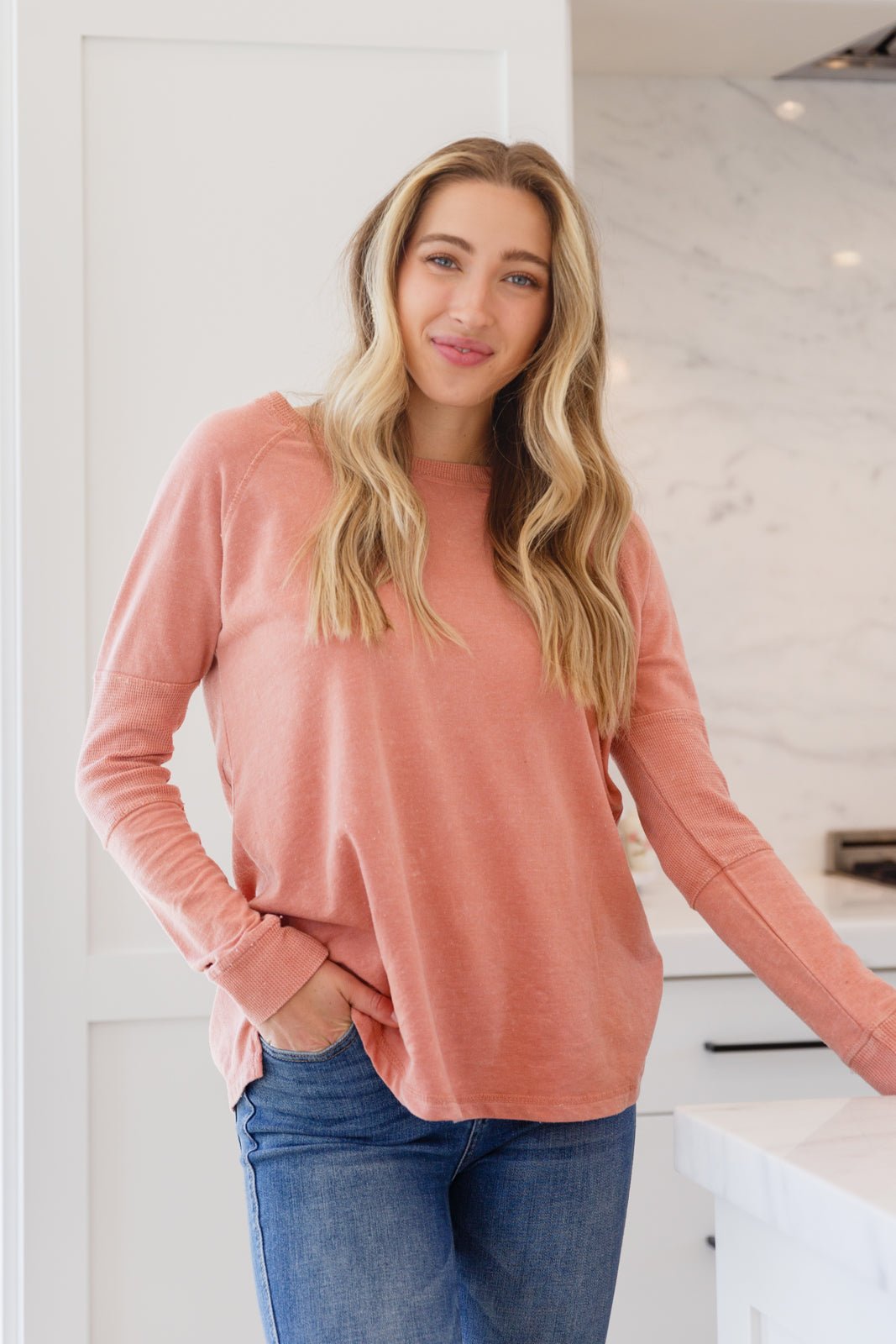 Fun Beginnings Raglan Top In Dusty Mauve (Online Exclusive) - Uptown Boutique Ramona
