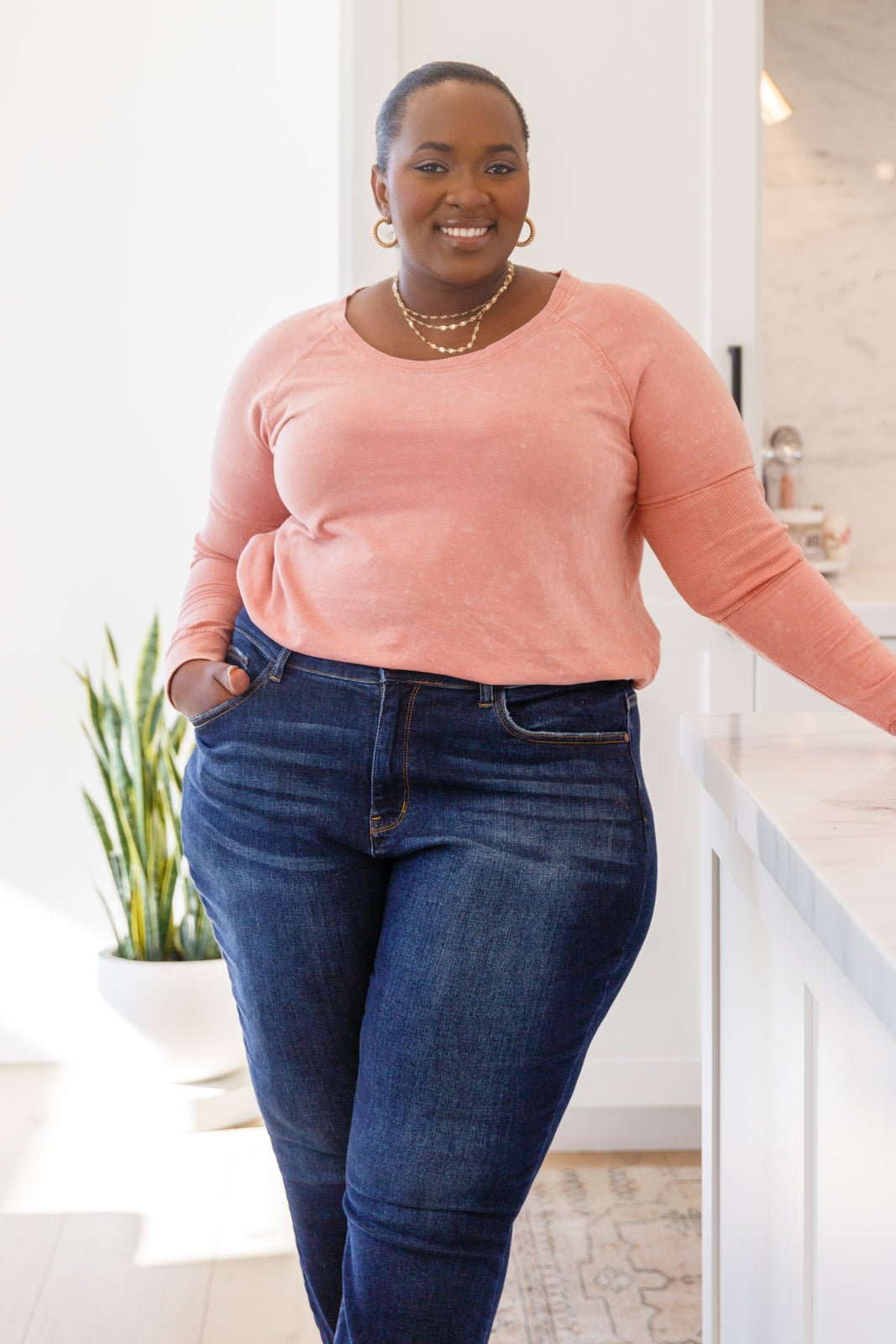 Fun Beginnings Raglan Top In Dusty Mauve (Online Exclusive) - Uptown Boutique Ramona