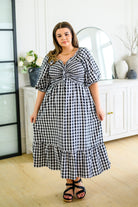 Greenville Gingham Midi Dress (Online Exclusive) - Uptown Boutique Ramona