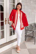 Have You Heard Cardigan in Red (Online Exclusive) - Uptown Boutique Ramona