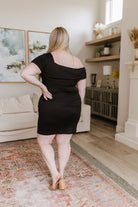 Head Over Heels Asymmetrical Neckline Dress (Online Exclusive) - Uptown Boutique Ramona