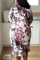 Honey Do I Ever Faux Wrap Dress in White Floral (Online Exclusive) - Uptown Boutique Ramona