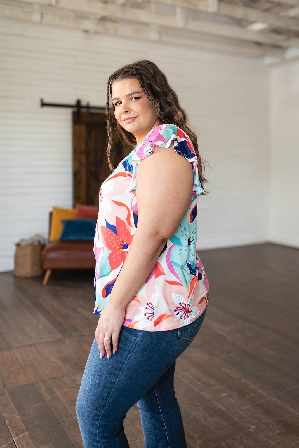 Impossible to Ignore Floral Blouse (Online Exclusive) - Uptown Boutique Ramona