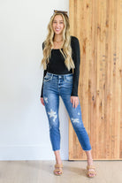 Kyla Destroyed Hi Waist Relaxed Fit (Online Exclusive) - Uptown Boutique Ramona