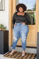 Kyla Destroyed Hi Waist Relaxed Fit (Online Exclusive) - Uptown Boutique Ramona