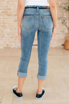 Laura Mid Rise Cuffed Skinny Capri Jeans (Online Exclusive) - Uptown Boutique Ramona