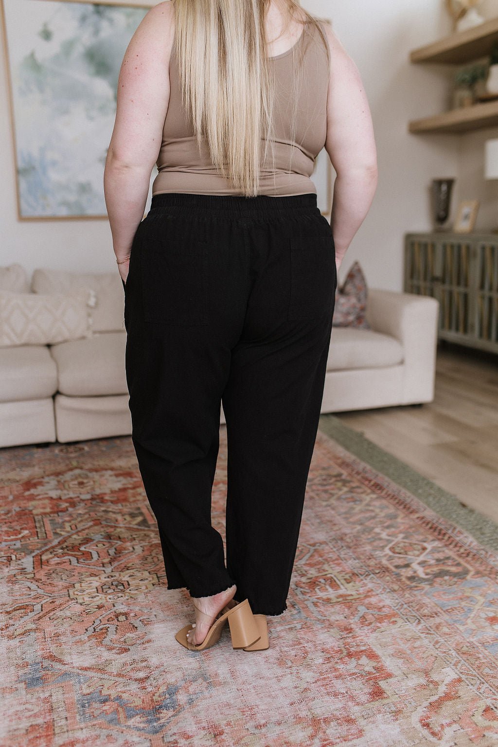 Love Me Dearly High Waisted Pants in Black (Online Exclusive) - Uptown Boutique Ramona