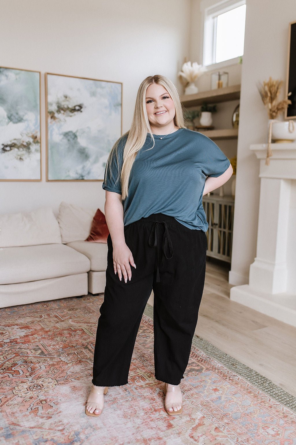 Love Me Dearly High Waisted Pants in Black (Online Exclusive) - Uptown Boutique Ramona