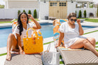 Luxury Beach Towel in Block Floral - Uptown Boutique Ramona