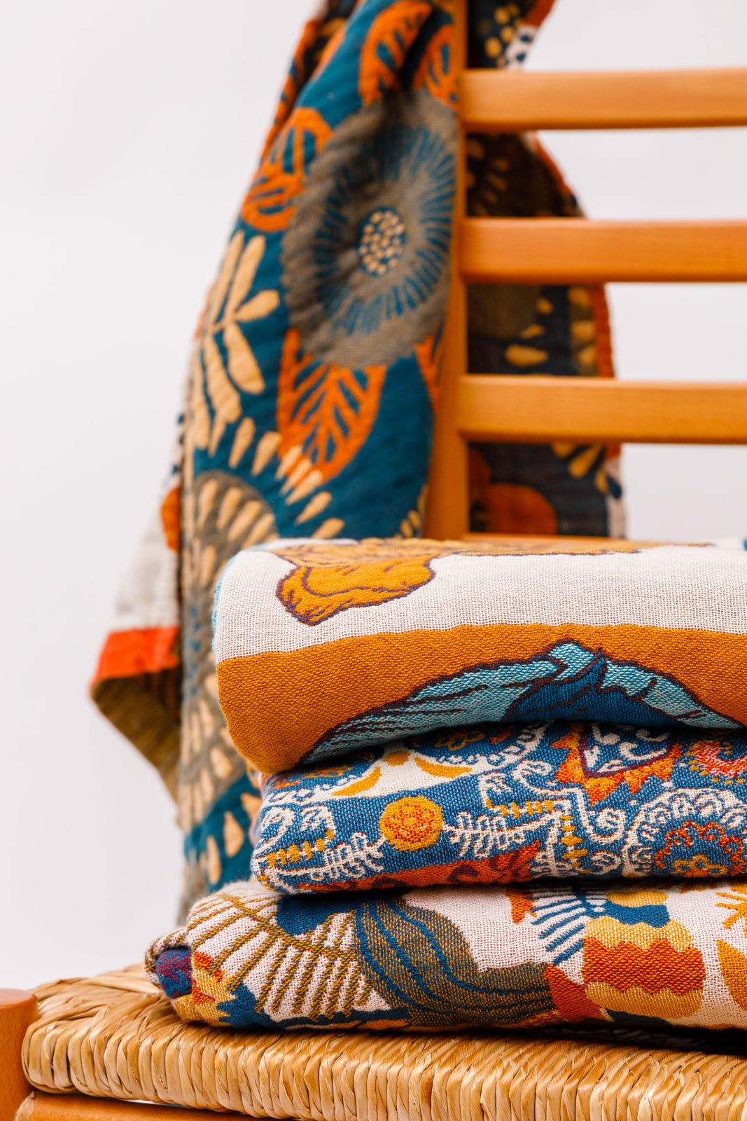 Luxury Beach Towel in Block Floral - Uptown Boutique Ramona