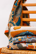 Luxury Beach Towel in Block Floral - Uptown Boutique Ramona
