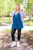 Magic Touch Tank in Teal (Online Exclusive) - Uptown Boutique Ramona