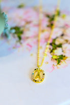 Mi Amor Gold Dipped Initial Necklace (Online Exclusive) - Uptown Boutique Ramona