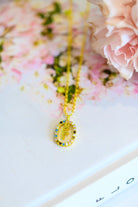 Mi Amor Gold Dipped Initial Necklace (Online Exclusive) - Uptown Boutique Ramona