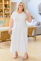 Modern Maritime Shift Maxi Dress (Online Exclusive) - Uptown Boutique Ramona