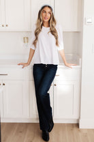 New Days Ahead White Blouse (Online Exclusive) - Uptown Boutique Ramona