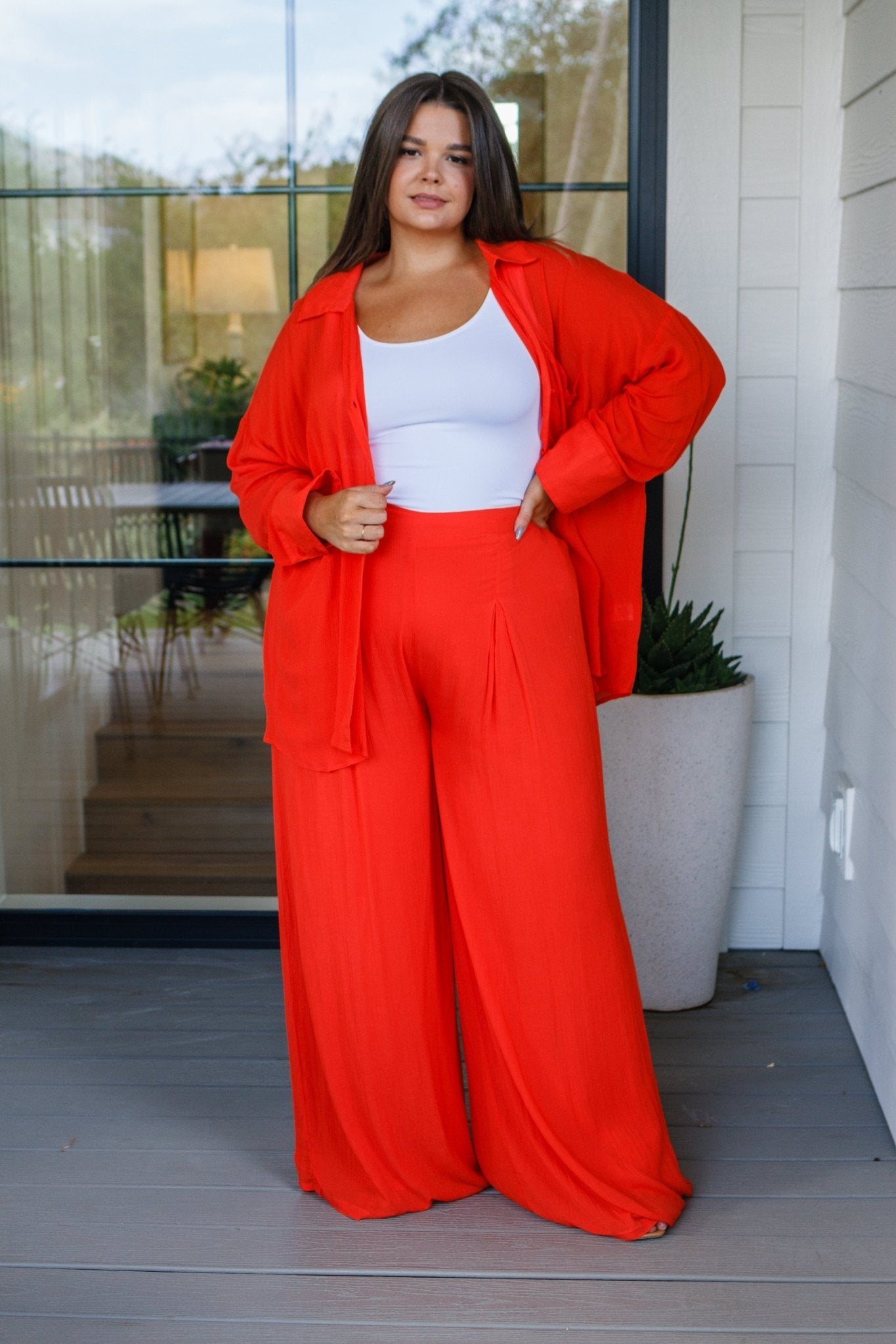 Not So Subtle Button Down Top (Online Exclusive) - Uptown Boutique Ramona