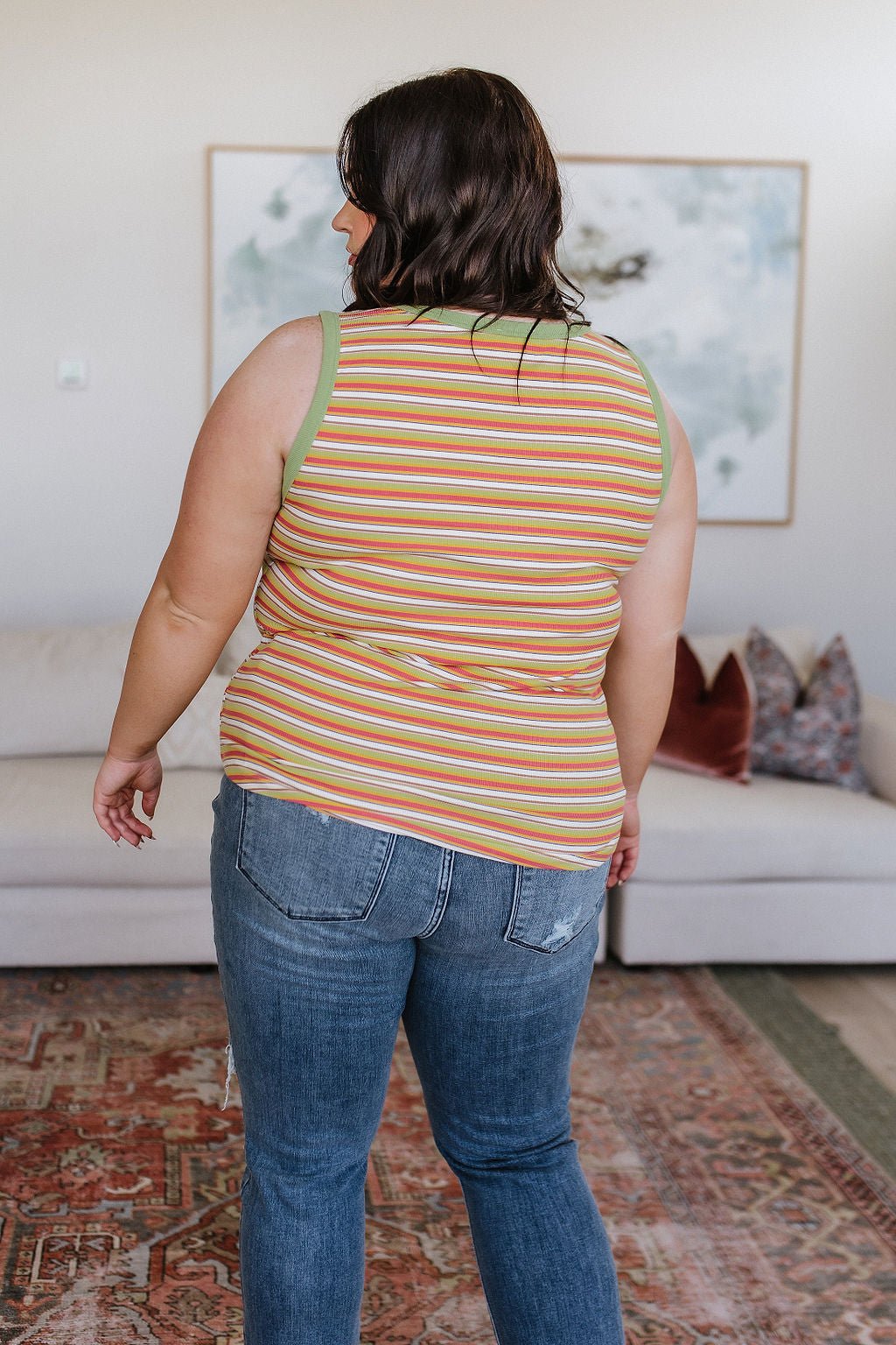 Now and Forever Striped Tank (Online Exclusive) - Uptown Boutique Ramona