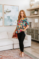 Pretty in Paradise Floral Blouse (Online Exclusive) - Uptown Boutique Ramona