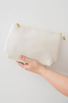 Road Less Traveled Handbag with Zipper Pouch in Cream (Online Exclusive) - Uptown Boutique Ramona
