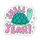 "Shell yeah" turtle sticker - Uptown Boutique Ramona