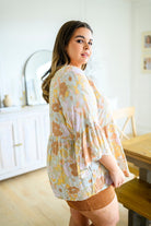 Singled Out Floral Blouse in Green (Online Exclusive) - Uptown Boutique Ramona